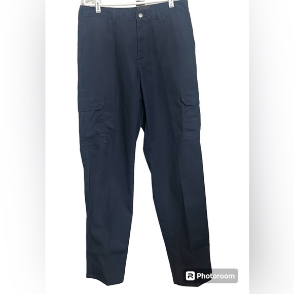 NWT Dickies Industrial Blue Cargo Pants Sz 32/34 - Picture 1 of 8
